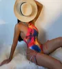 Luxe designer Dames Bikini Swimwear Dames Nieuwe vetergradiënt Swimsuit Sexy strak strakke zwempak Europeaan en Amerikaan