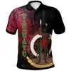 Polos maschile Stampa 3d hawaiane Vanuatu Polo Shirt Uomini Summer Polynesian Modella corta T-shirt