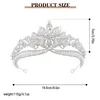 Headpieces Shape Woman Crown Baroque Headdress Wedding Temperament Simple Style Sparkling For Bridesmaid Head Decor