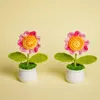 Fleurs décoratives bricolage à la main mini bureau de fleur en pot des plantes ornementales de bureau