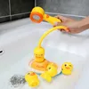 Baby Bath Toys Electric Duck Water Pump Spray Baby Shower Head Bablenia dla dzieci dla dzieci gra wodna pirat statek zabawka kran łazienka