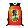 Sacs d'école Pineapple Fruit Printing Women Sac à dos pour adolescents filles junior Middle Student Multifonction Bookbag Schoolbag