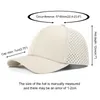 Voboom Men Quick Dry Dry Baseball Cap Laser Cut Cut Mesh Ball Cap Curmed Brim Hat 240415