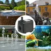 600L / H 8W Pompe à eau submersible pour aquarium Fountains Pond Pond Jardins et systèmes hydroponiques avec 2 buses 240426