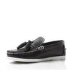 Casual Shoes Men äkta läderbryggor Däck snörning Mockain Boat Loafers Driving Fashion Unisex Plus Size Handmade 46