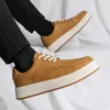 Casual schoenen modieuze heren herfst comfortabel ademende sport solide kleur kanten serie jeugd fashion sneakers