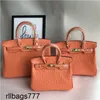 Sac Platinum Handsbag Outrich Designer Hands Sacs à la mode portable One épaule inclinée à la vache femme femme orange ziny authentique cuir