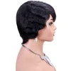 1B/27 Ombre kleur pixie gesneden pruik volledige machine gemaakt menselijk haarpruiken vooraf geplukte short cut bob pruiken braziliaanse remy honing blonde pruik