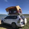 Zelte und Schutzhütten Vollautomatische Geschwindigkeit Öffnen von weichem Top-Fahrzeug-Zelt Outdoor Faltbare selbstfahrende Tourausrüstung Auto Reisedach