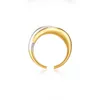 The Magic Three Rings of Love Cool Style Ring Womens Simple Fashion Populari di alto senso di lusso a due colori aperti con anelli originali Cartiraa