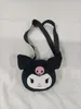 Kawaii Cartoon Kuromi Melody Cinnamoroll Plush Shoulder Bag Anime Plushie Messenger Bag Keys Coin Purse Handbag