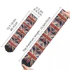 Chaussettes masculines Union UK Flag des hommes Femmes Polyester Casual Kingdom Country United Crazy Spring Summer Automne Stockage d'hiver Gift