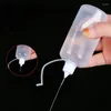 Storage Bottles 10pcs 5ml 10ml 20ml 50ml Plastic Squeezable Tip Applicator Bottle Refillable Dropper With Needle Caps For Glue DIY