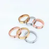 Promesse de l'amour du design Ring Rose Gol