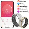 Smart Ring Health Monitor för män Kvinnor Bluetooth Blodtryck Hjärtfrekvens Sovmonitor IP68 Vattentät för iOS Android 240422