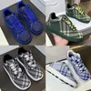 Men Brand Designer Primrose Check Knit Box Sneakers Retro Women Sports Shoes Elastic Knitted Upper Writing at sole Barbed wire detail Lady Outdoor Walking Shoes