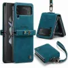 Gevallen voor Samsung Galaxy Z Flip 4 Case Luxe PU lederen portemonnee Cover voor Samsung Zflip4 W23 Flip Phone Bags Case met kaarthouder