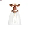 Plafondlampen IWhd Rose Gold Noordse LED Woonkamer Porch Balkon plafonnier glas Moderne lampen Luminaria Lampara Techo