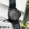 Fashion Luxury Penarrei Watch Designer 47mm Off Mens Watch Stealth Fibre Carbon Mechanical Automatic Machine