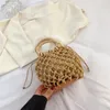 Wallets Soefdioo Fashion Hand Made Straw Rope Weaving Handbag With Inner Bag Women Casual Vacation Travel Beach Mini Fresh Bags