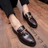 Casual Shoes Mens Wedding Party Slip On Dress Business Loafers Brand Moccasin Leather Buckle Formal Suit for Men