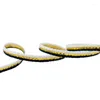 Peças de sapato Coolstring 3,5 mm de corda lã com material metálico de fios de ouro preto-ouro branco Botas encantadas de renda de pijamas no presente de cintura