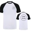 T-shirts pour hommes chemises de design personnalisés votre propre logo hommes décontractés de coton à manches courtes tshirt personnalisé à manches courtes en coton