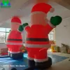 Оптовая гигантская надувная рождественская украшение Санта -Клаус Постоянная модель с воздуходувка для рождественского открытого дисплея