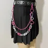 Cinturones 1 PPCS Hip Hop Punk Style Cool Girlswaist Chains Pink Love Heart Pants Birt Chain Cain