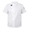 Men Women Kitchen Work Uniform Adult Unisex Chef Jacket Coat Cook el Restaurant Canteen Cake Shop Cafe Shirt Cooking Costume 240412
