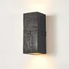 Wandlampe Wabi-Sabi Square Nordic Zement Foyer Schlafzimmer Restaurant Retro Light Corridor Sconce Designer Home Dekoration