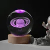 3D Crystal Ball Crystal Planet Laser гравированная солнечная система Globe Astronomy Gift Gritledent Gitle Grand Glass Sphere Украшение 240424