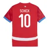 2024チェコ共和国メンズサッカージャージナショナルチームSchick Soucek Chytil Chory Sadilek Home Away Football Shirts半袖大人のユニフォーム