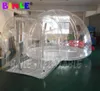 4m dia+1.5m tunnel wholesale Outdoor Inflatable bubble tent igloo dome Transparent Bubble House Hotel Lodge for camping