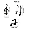 Candele Black Music Note Wall Sconce Decor 4 DECORAZIONI CANDLESTICH Iron Simboli