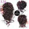 Chignon lm Synthetic Hair Bun Chignon Messy Curly Hair Band Elastic Scrunchy False Hair Pieces Fomen Hairpins Black Brown