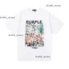 Lila t-shirts herrar designer tshirt mode vita t-shirts tryckt bomull lös casual mens kvinnor hip hop short hased tops tees svart t-shirt kläder 249