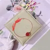 Hoge standaard armband Geschenkkeuze Goud Zeven sterren Ladybug Flower Bracelet Vrouw 18K Wit insect met gemeenschappelijke VNAIN