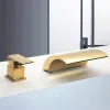 Bathtub Cascade Waterfall Inlet Faucet Massage Bathtub Spa Mixer Replacement Gold/Matte Black/Chrome Color