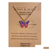 Collane a ciondolo Fashion Bohemian Gold Butterfly Necklace Ladies Clavicle Chain Jewelry Gift Accessorio in BK Dropse Deliverys Pendants Dhlmi