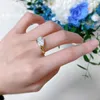 Полоса кольца 14 тыс. Золотая капля Moissanite Diamond Ring% True 925 Серебряное серебряное обручальное кольцо мужское обручальное кольцо мужское обещание Q240427