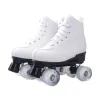 Botas roller patins sapatos quad rodas skate skate adulto unissex shoes de rolos de linha dupla de linha ao ar livre esporte de couro de calçados de couro de tênis esporte ao ar livre