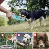 犬の水のボトル ​​- 屋外ウォーキング用の折りたたみ可能な犬の水ディスペンサー旅行漏れのためのポータブルペットウォーターボトルBPA無料240428