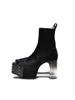 2024SS High Heel Street Kiss Stiefel exklusive maßgeschneiderte Pferdehaarkristall High Heels Stiefel