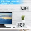 Table des horloges murales décorations nordiques alarme de bureau LED Simple Home Clock Batterie électronique numérique pour alimentation