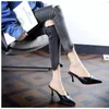 Dress Shoes Cresfimix Women Cute Light Weight Brown Pu Leather Slip On High Heel Stiletto Ladies Casual Sapatos Azuis A5790