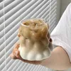 Mokken creatieve ins-stijl druifglas warmtebestendige borosilicaat koffiekopje met handvat melk latte sap glazen water beker J240428