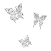 Clusterringe Y2K Butterfly Fidget Ring Verstellbarer unregelmäßiger Geometrie koreanischer Stil Set für Frauen Accessoires Modeschmuck Großhandel Großhandel