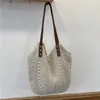 Shoulder Bags Casual Large Capacity Straw Women Weave Handbags Handmade Summer Beach Rattan Bag Big Tote Bali Purses Travel Sac