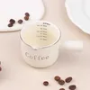 Mugs Mini Ceramic Milk Cup Cream Can Small Espresso Searrying Milk Can с шкалой для лат -смесителя измерения стакана J240428